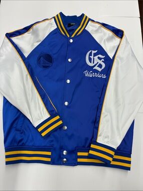 NEW The Wild Collective Warriors Satin Varsity Jacket Size Large